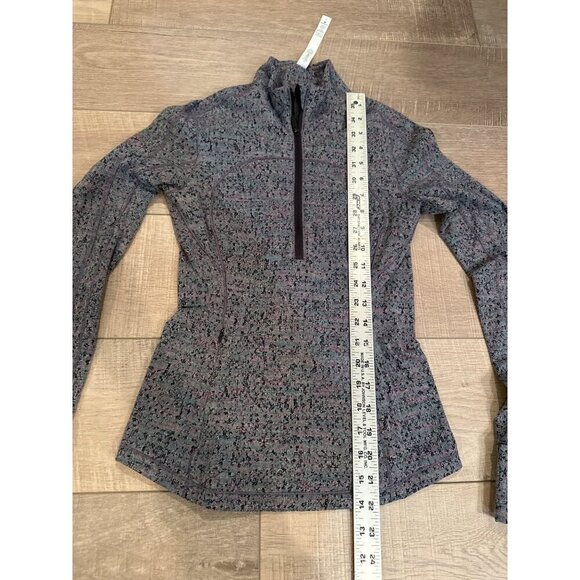 Lululemon Womens Multicolor 1/4 Zip Long Sleeve Athletic Pullover Size 2 Nylon/P - Picture 4 of 8